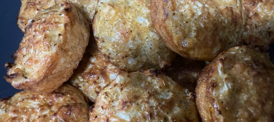 Bocaditos de cheddar y coliflor, Keto Thermomix