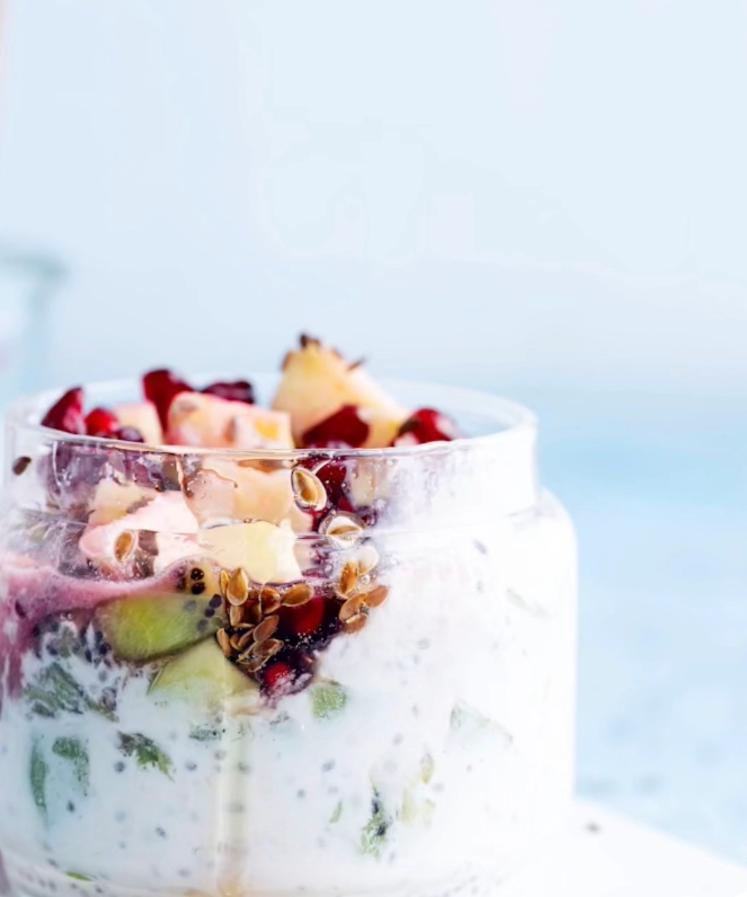 Desayuno probiótico en tarro