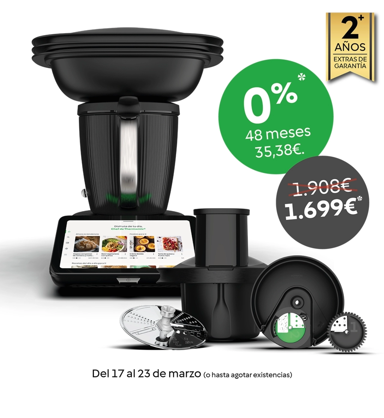 Accesorio cortador también al 0%